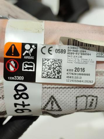 AIRBAG A TENDINA LATERALE PASSEGGERO OPEL Crossland Serie 03552016 450313213 EB2FA (17) - Foto 3