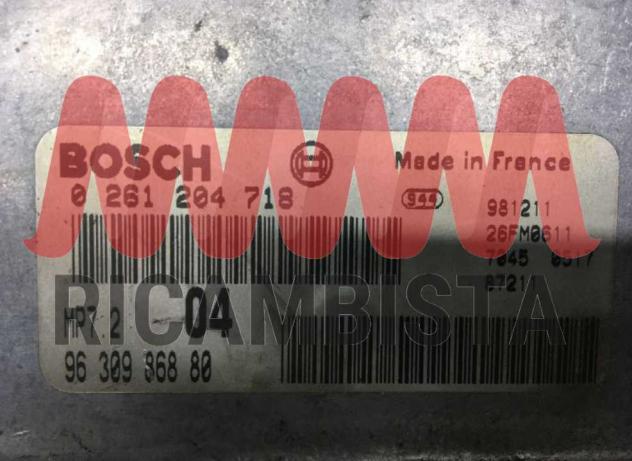 9630986880 0261204718 Peugeot 206 centralina motore Bosch - Foto 3
