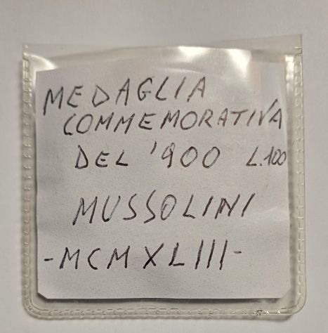Medaglia commemorativa del '900 - Foto 2