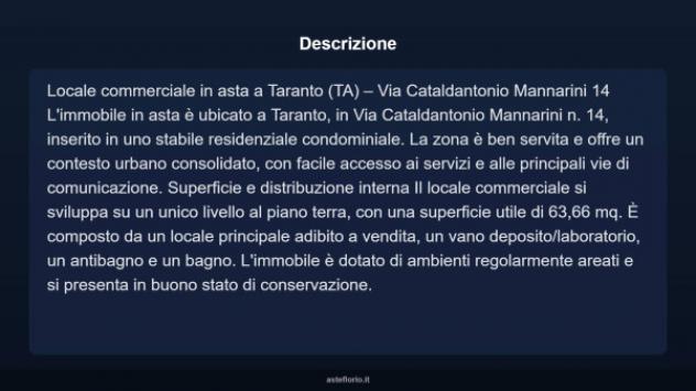 Immobile in asta di 63 m² in vendita a Taranto - Foto 4