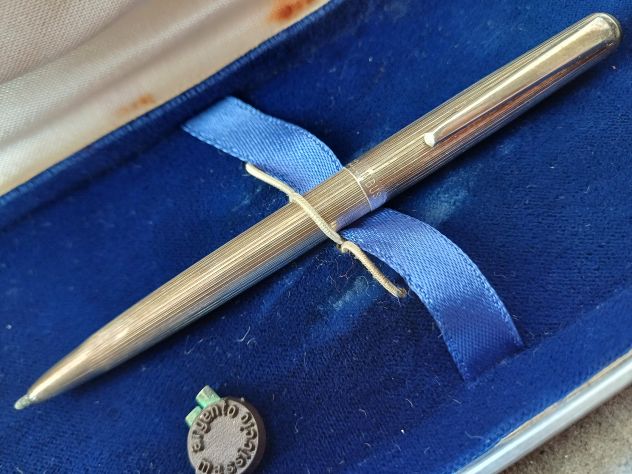 COLUMBUS PENNA A SFERA IN ARGENTO 925, anni '70. - Foto 4