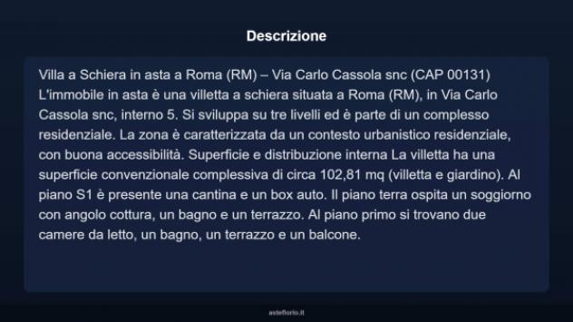 Immobile in asta di 102 m², box auto in vendita a Roma - Foto 4