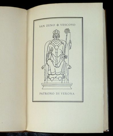 SAN ZENO VESCOVO PATRONO DI VERONA Lorenzo Montano, Valdonega 1950, RR