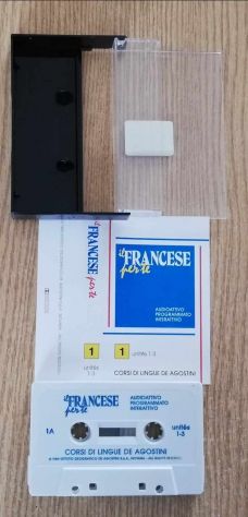 4 audiocassette di corsi di lingue De Agostini di inglese, francese, spagnolo... - Foto 3