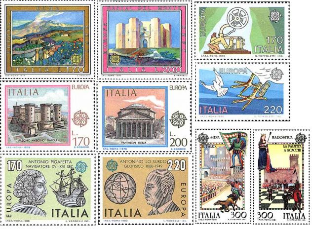 ITALIA francobolli 1970-2001 serie: EUROPA - Foto 2