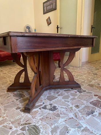 Tavolo Rettangolare in Legno Massiccio – Base Lavorata - Foto 5