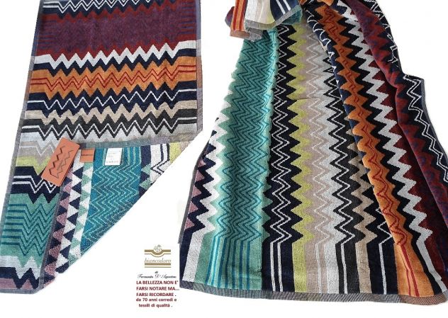 Missoni set spugne 8 pezzi , 4 asciugamani + 4 ospiti misure max - Foto 4