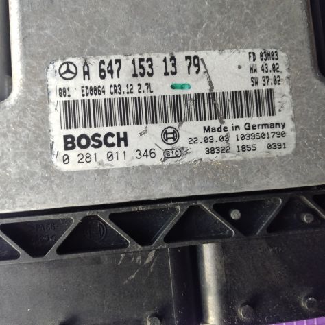 CENTRALINA MOTORE MERCEDES W211 E270 2.7 CDI BOSCH 0 281 011 346, 0281011346, A6 - Foto 5