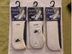 6 PAIA DI CALZE NUOVE FANTASMINI INVISIBILI N’ 35-40 IN COTONE BIANCO