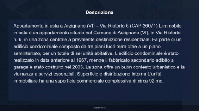 Immobile in asta di 92 m², box auto in vendita a Arzignano - Foto 11