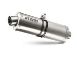 Terminale di scarico Storm Oval Inox Inox Black in promozione