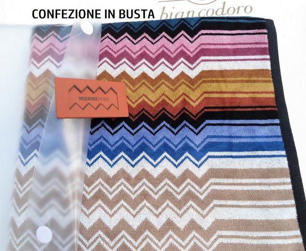 Teli spugna  set asciugamani MISSONI 1 viso + 1 ospite misure max - Foto 3