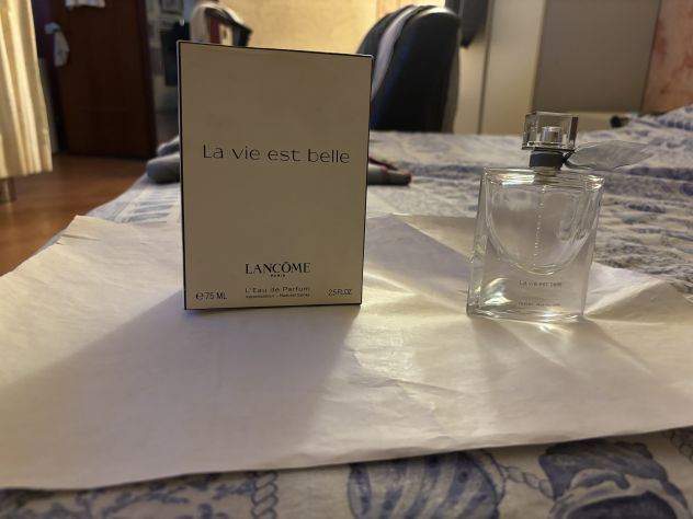 FLACONE VUOTO E SCATOLA DEL PROFUMO ORIGINALE MARCA LANCÔME LA VIE EST BELLE” - Foto 7