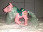Mini Pony - Little Pony rosa con sella