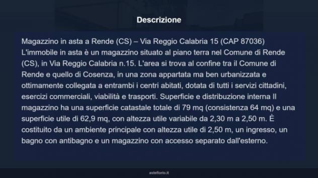Immobile in asta di 79 m² in vendita a Rende - Foto 9