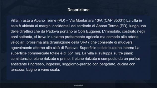 Immobile in asta di 551 m² con più di 5 locali e box auto doppio in vendita a Abano Terme - Foto 11