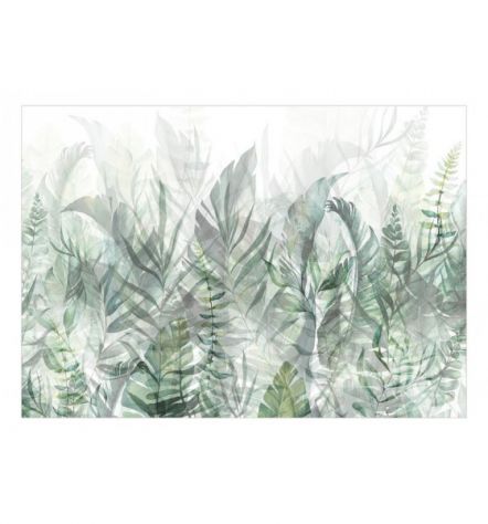 Fotomurale Adesivo Tra Le Foglie Verde Chiaro Arredalacasa - Foto 2