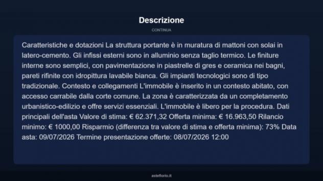 Immobile in asta di 62 m² in vendita a Montalto Uffugo - Foto 15