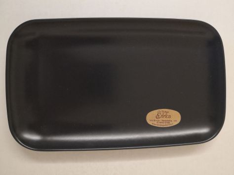 Piatto rettangolare ceramica per qualsiasi uso Ditta IKEA originale grigio scuro - Foto 4