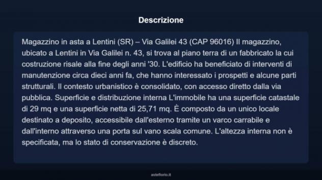 Immobile in asta di 29 m² in vendita a Lentini - Foto 4