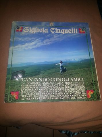 VINILE IN OTTIME CONDIZIONI,COMPLETO,RARO,33 GIRI:GIGLIOLA CINQUETTI"CANTANDO CO