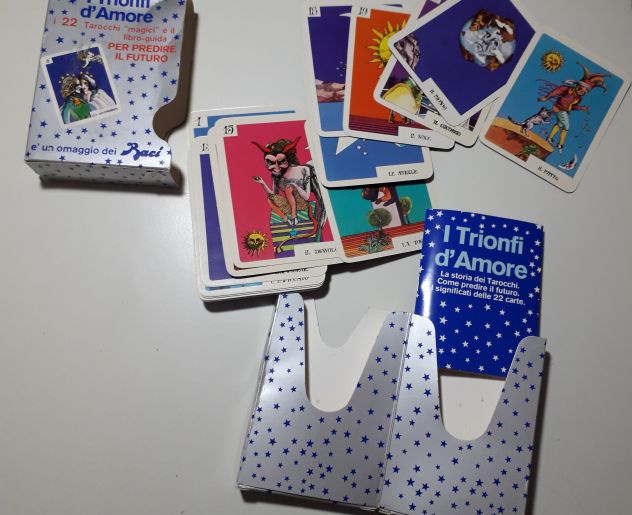 TAROT BACI PERUGINA “I TRIONFI D'AMORE” VINTAGE-ANNI '70