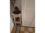 Tavolinetto bianco portavaso da interno/esterno usato