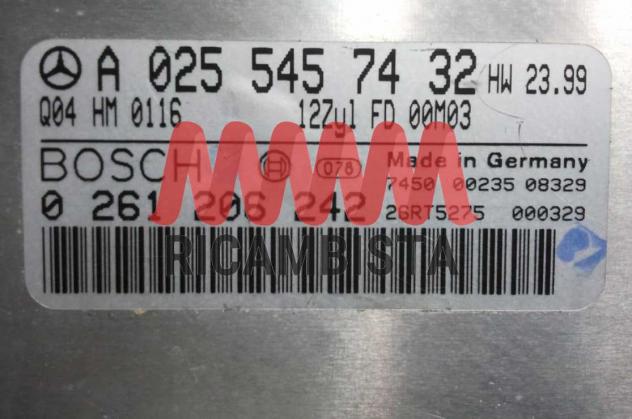 0261206242 A0255457432 Mercedes Classe S centralina motore Bosch - Foto 2
