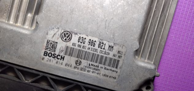 ECU VW TOURAN 03G906021MM 0281014044 EDC16U34 -3.41 - Foto 3