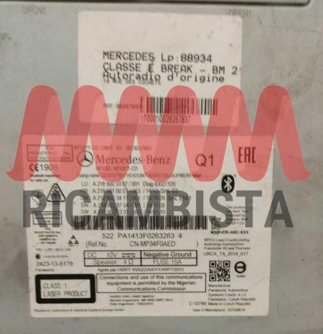 A2189003307 Mercedes CLS W218 navigatore satellitare - Foto 2