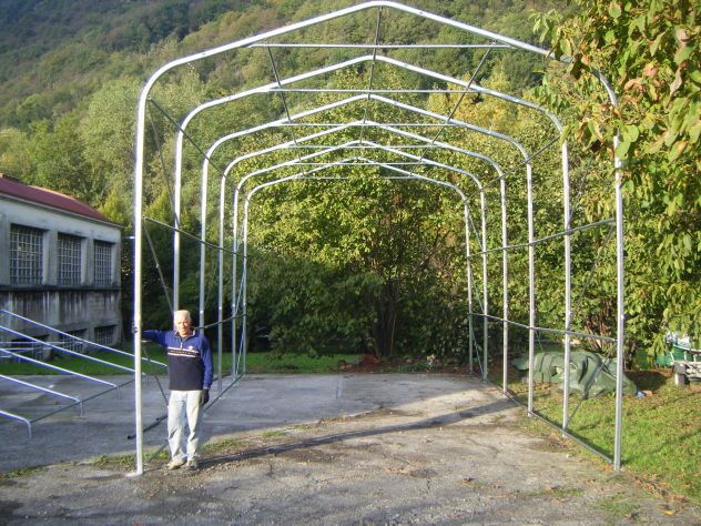 Tendoni Coperture Professionali 5 x 10 x 5,00 pvc Ignifugo MM Italia - Foto 2