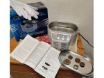 Pulitore ad ultrasuoni 600ML Monete Circuiti Oro 30W/50W con manuale e scatola