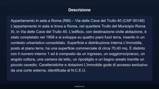 Immobile in asta di 70 m² in vendita a Roma - Foto 3