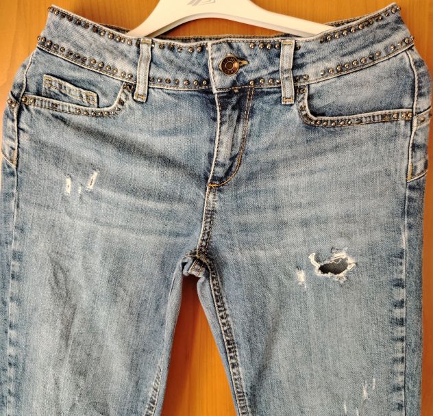 LIU JO Jeans a vita alta Donna Jeans Taglia IT 27 blu stile casual aspetto di se - Foto 3