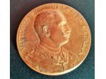 Medaglia bronzo dorato Vittorio Emanuele III Esposizione