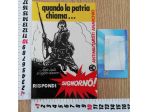 Adesivo sticker antimilitarista anarchico "Quando la patria chiama..."