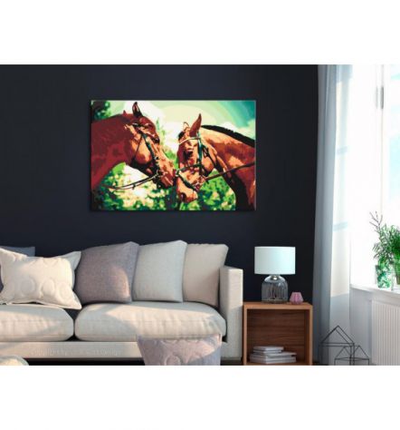Quadro Fai Da Te 60x40 Cm. Animali N. 27 Arredalacasa Spedizione Gratis - Foto 2