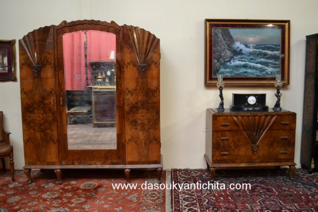 Armadio tre ante stile Art Déco degli anni 50 - Foto 2