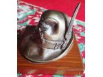 Cappello d’alpino  in ottone e legno 10x10 con dedica