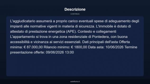 Immobile in asta di 112 m² in vendita a Pontedera - Foto 16