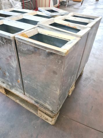 cestini inox porta rifiuti usati - Foto 5