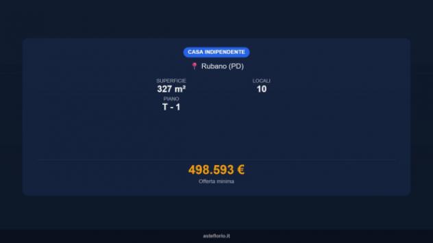 Immobile in asta di 327 m² con più di 5 locali e box auto in vendita a Rubano - Foto 16