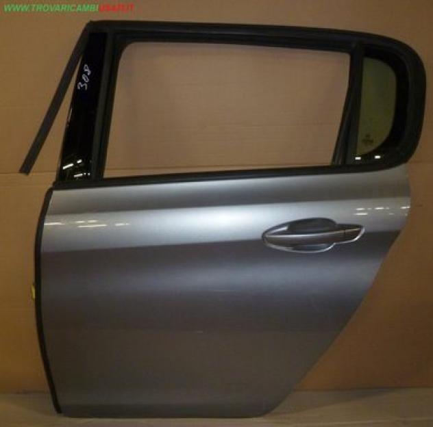 PORTA POST.S. GRIGIO MEDIO MET. C/A. e S. (No Scendente) 999-U63131 Carrozzeria Lamierati esterni Porte Porta post. sx. PEUGEOT - 308 5 porte - 01-