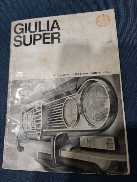 ALFA ROMEO ALLEGATO ORIGINALE GIULIA TI 1965