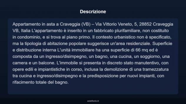 Immobile in asta di 66 m² in vendita a Craveggia - Foto 3