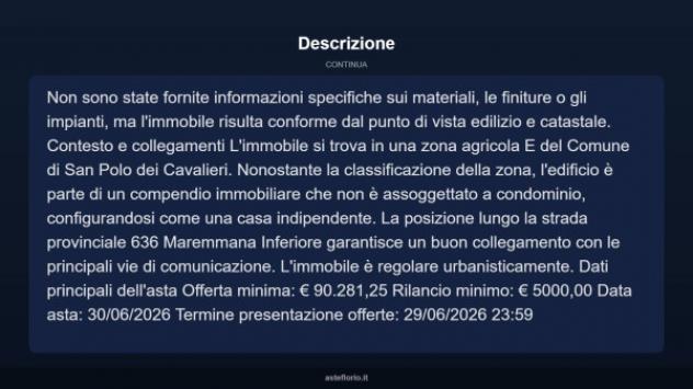 Immobile in asta di 152 m² con più di 5 locali in vendita a San Polo dei Cavalieri - Foto 11