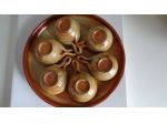 Set(piatto+6 tazzine) x pinzimonio