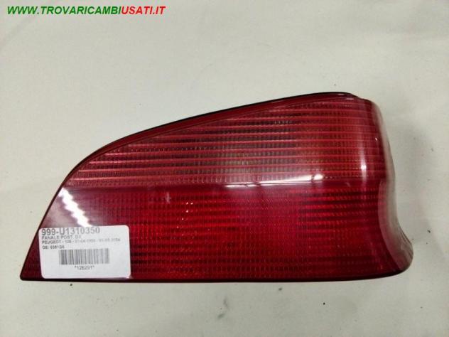 FANALE POST. DX  999-U1310350 Parti elettriche  Fanaleria  Fanali  Fanale post. dx. PEUGEOT - 106 - 01-04-1996 - 01-05-2004
