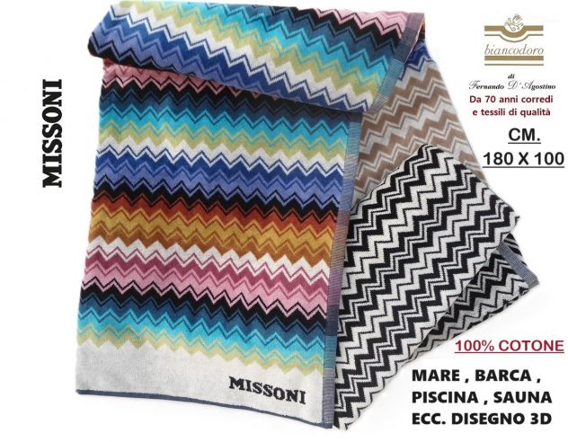 TELI SPUGNA MISSONI MARE BAGNO SAUNA ECC. VARI MODELLI E PREZZI - Foto 9