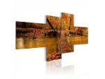 Quadro Ponte Sullo Stagno Cm. 100x45 E 200x90 ARREDALACASA